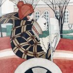 girl with dog