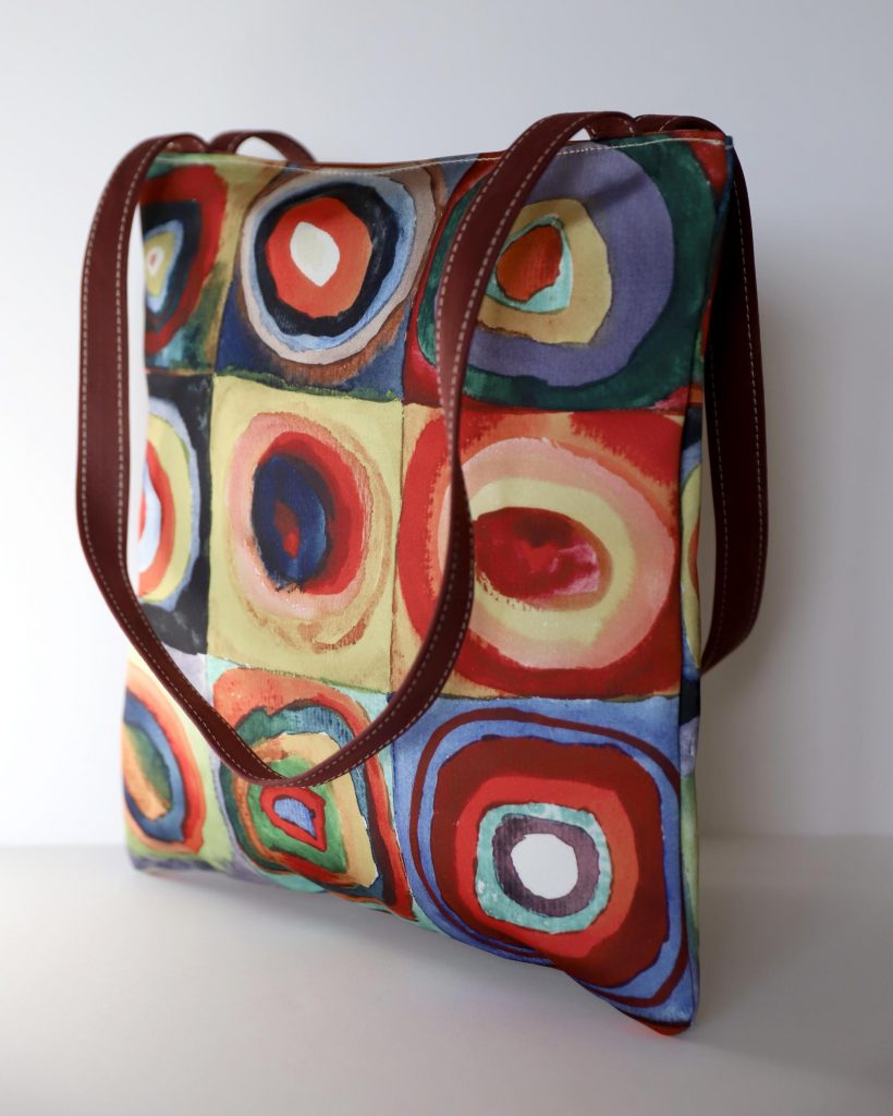 olalla gambin bolso con circulos kandinsky