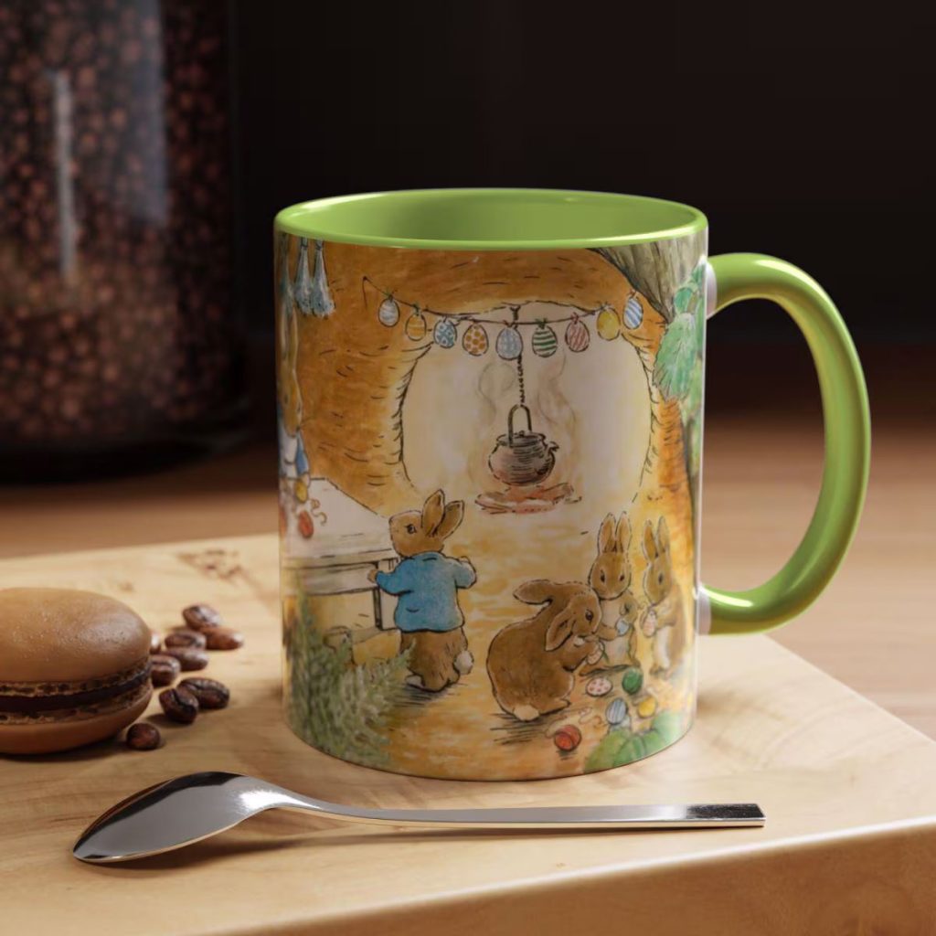taza verde beatrix potter olalla gambin
